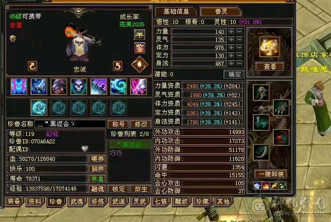 6300主属性，2000副属性，50w血，全网最低价