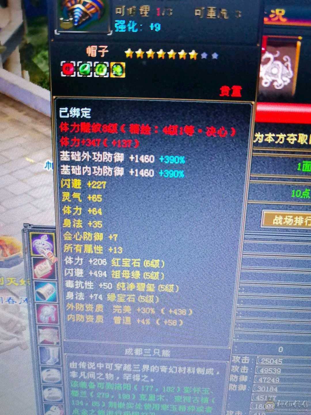 无敌丹星宿，高会心，面板吃了个五级精华