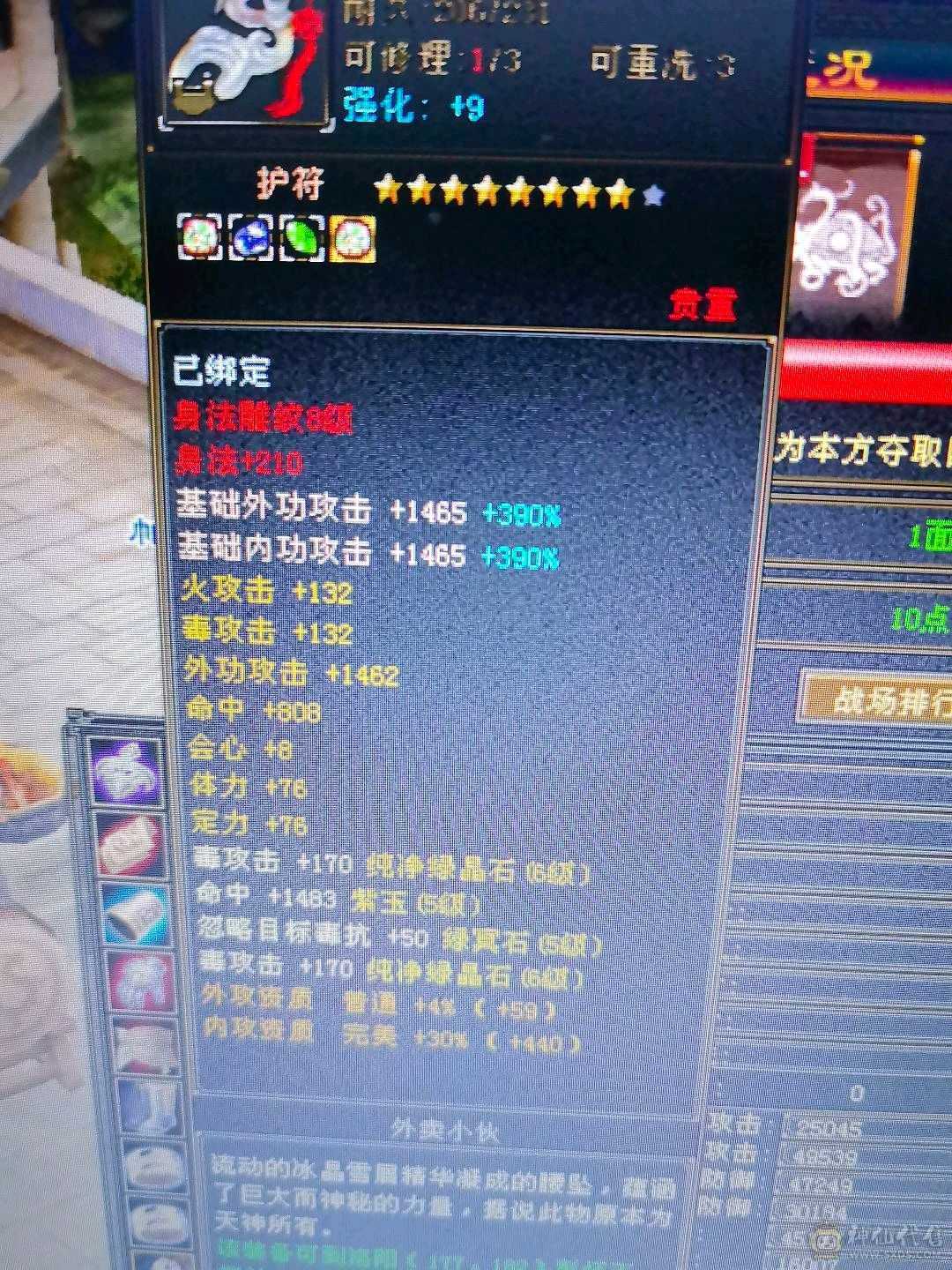 无敌丹星宿，高会心，面板吃了个五级精华