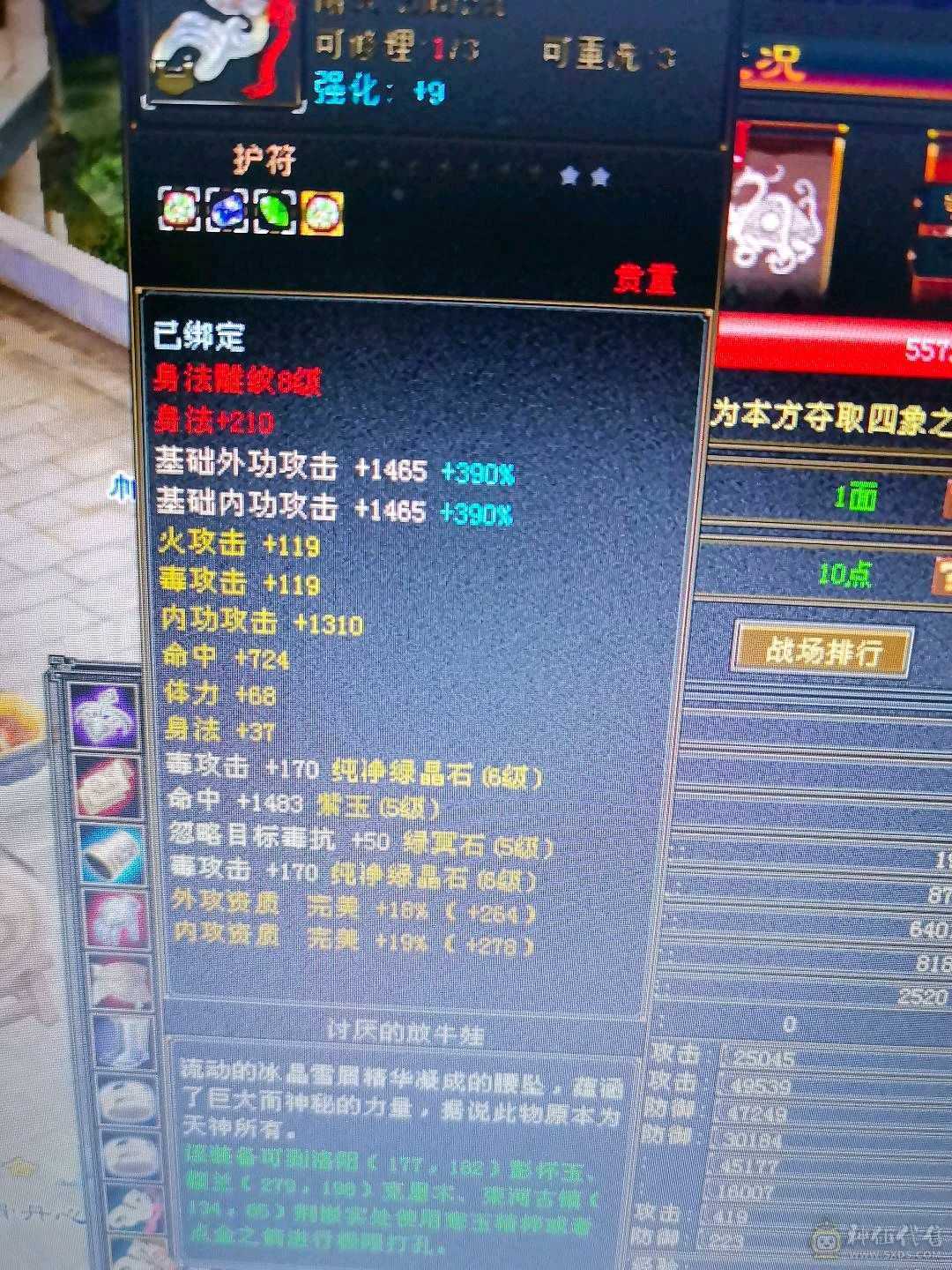 无敌丹星宿，高会心，面板吃了个五级精华