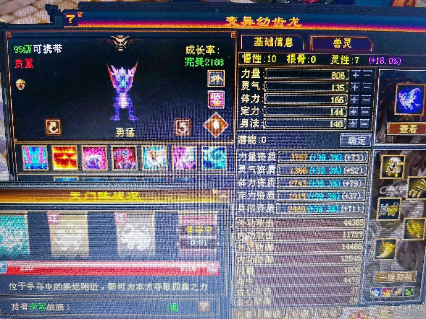 无敌丹星宿，高会心，面板吃了个五级精华