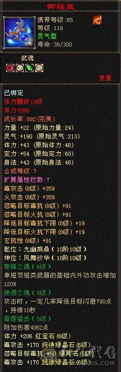 『阿伟•推荐』7级多修杂抗星宿 10雕 无盟会状态 6橙神兽 盟会10无敌丹 高净化宝宝全带 断桥4级配饰 +各种时装 红熊王双坐骑 所见即所得