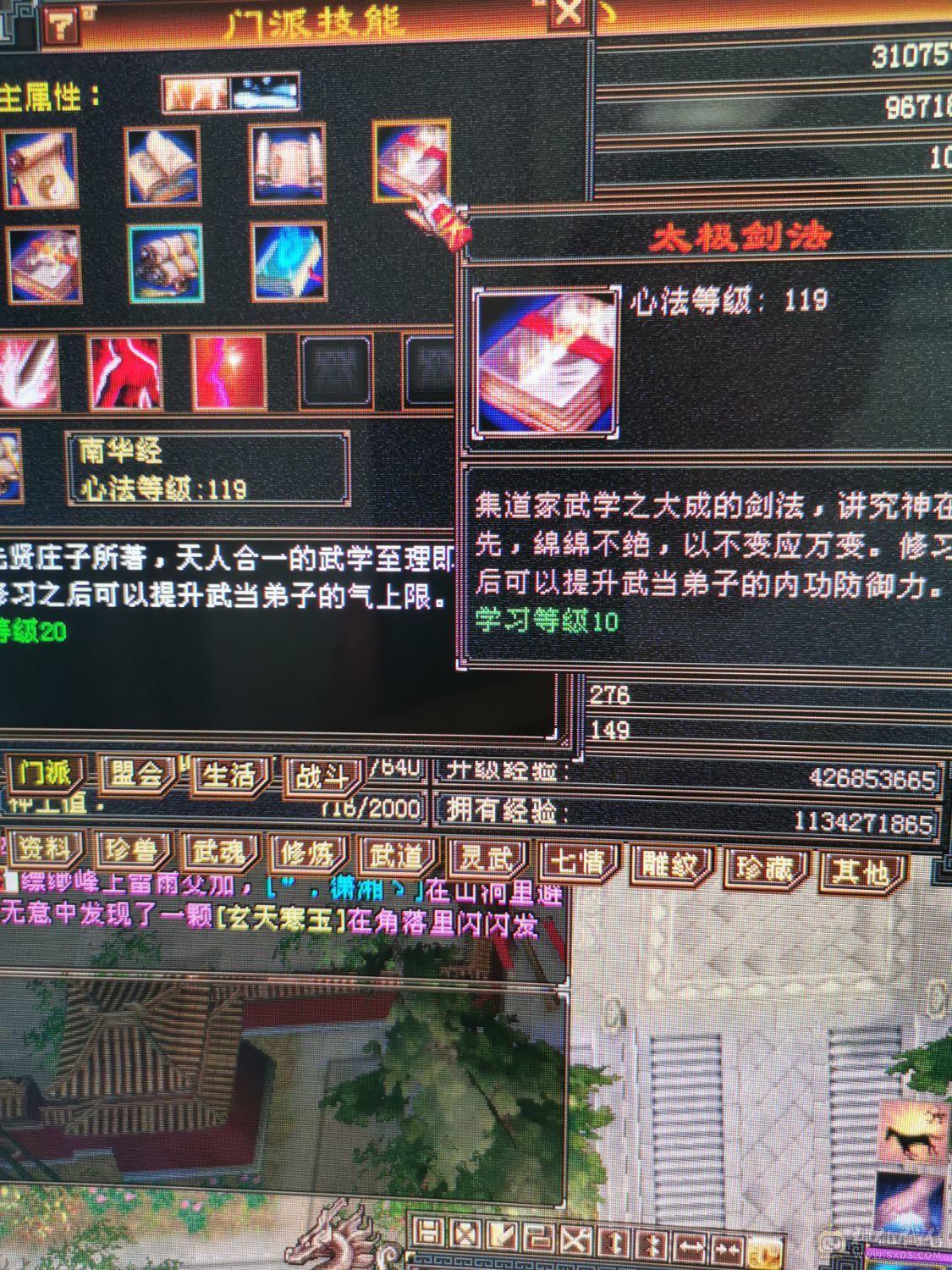 （梳子推荐） 裸面板啥都没吃 冰属性气武当 神兽洗好了