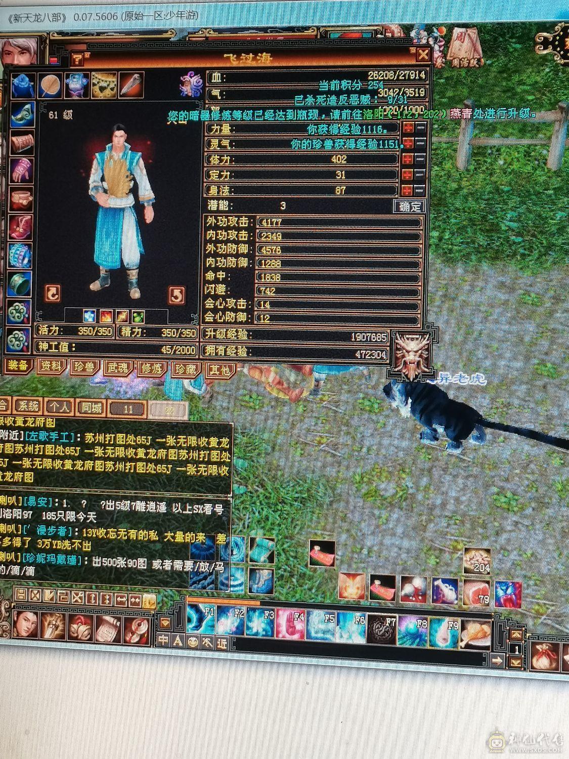 出号vip3，少年游区有61级号