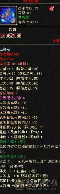 出5体5属6雕4精摘星武当