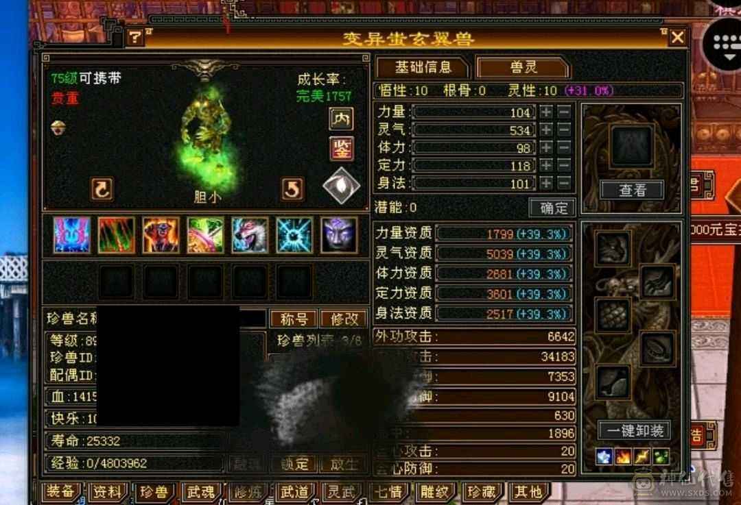 乌骓 顶级装备 限定时装  大完美武魂