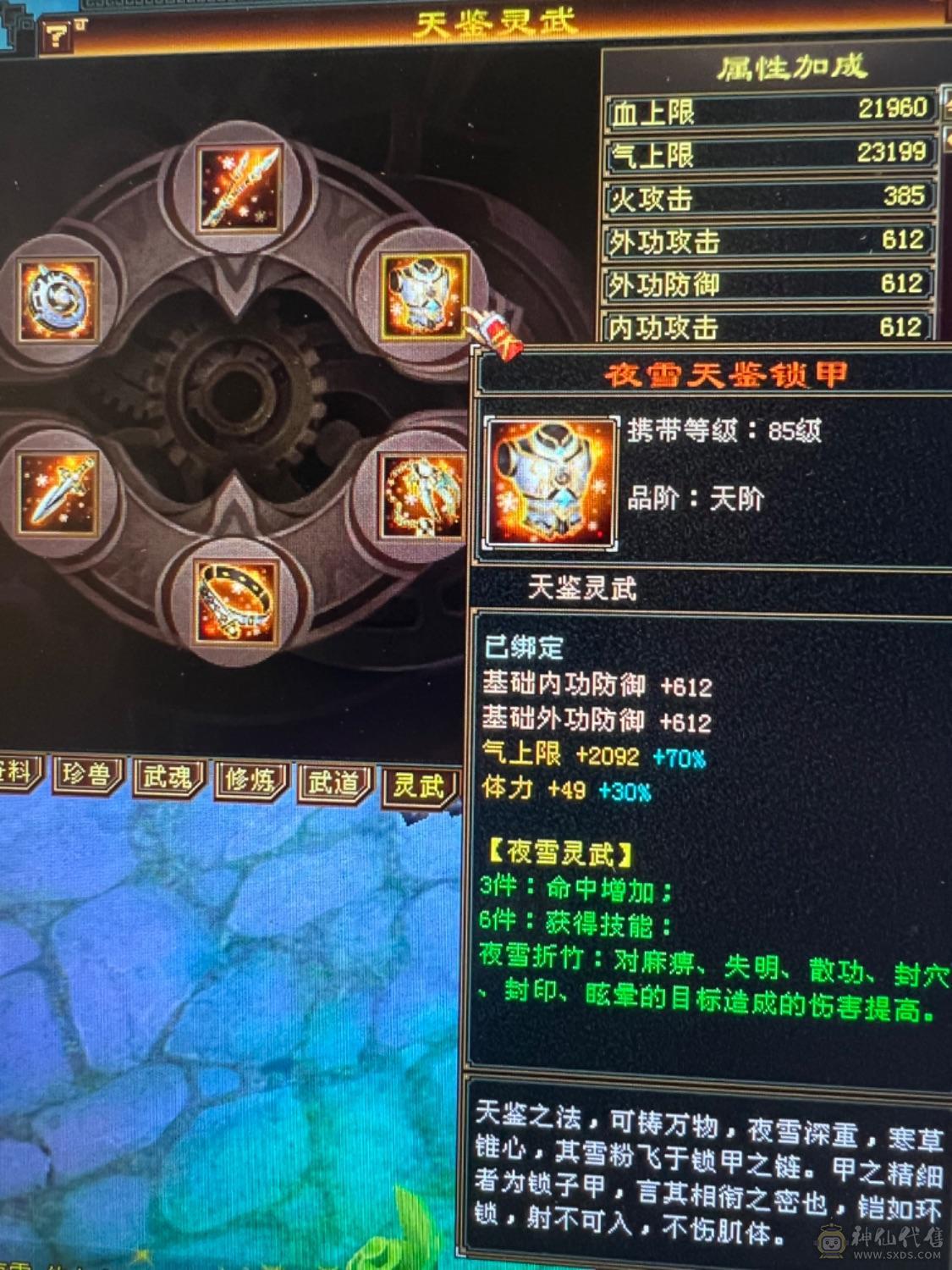 绝版断桥、盟会9级能挖花、大八项链，背包减抗装备灵武换了+吃药能有580减抗