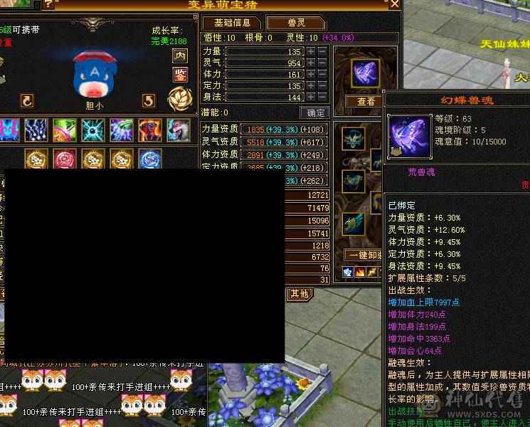 冰毒双抗 输出流峨眉 带超多宝宝 兽灵全5
