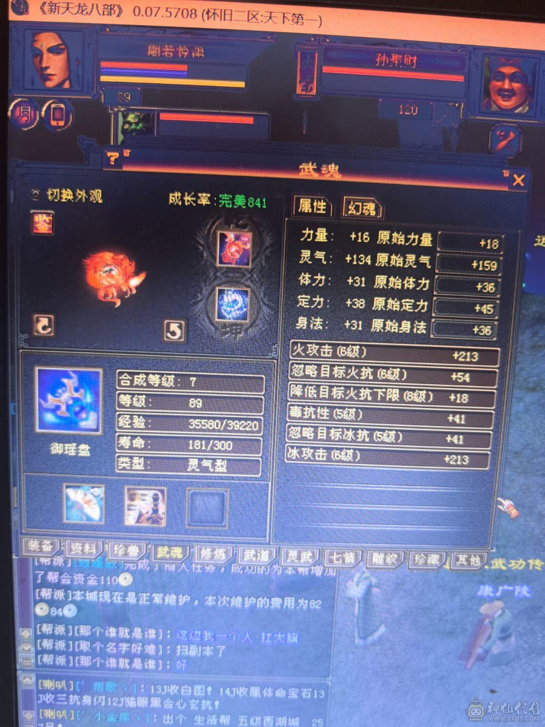 带2个双十宝宝，都是4100，冰火内三修，平推6W左右，高会心，高暴击，副本超级效率