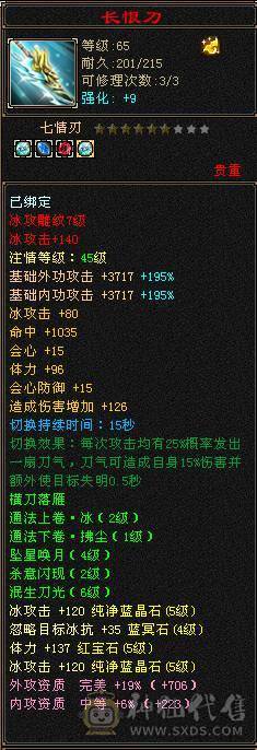 5级，三修冰火玄，满增伤，带金箍棒，20件衣服，4把幻视，身法点28万血天山。品吧