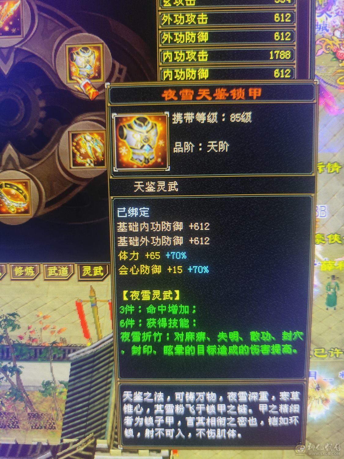 6级4修天龙裸10800属5神高会心高会防完美6橙兽魂