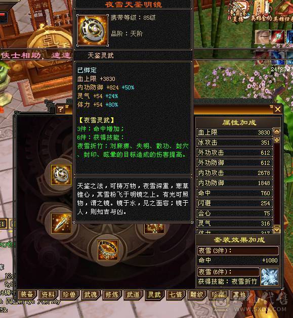第一张是最新面板 装备很细 带的体力宝宝 