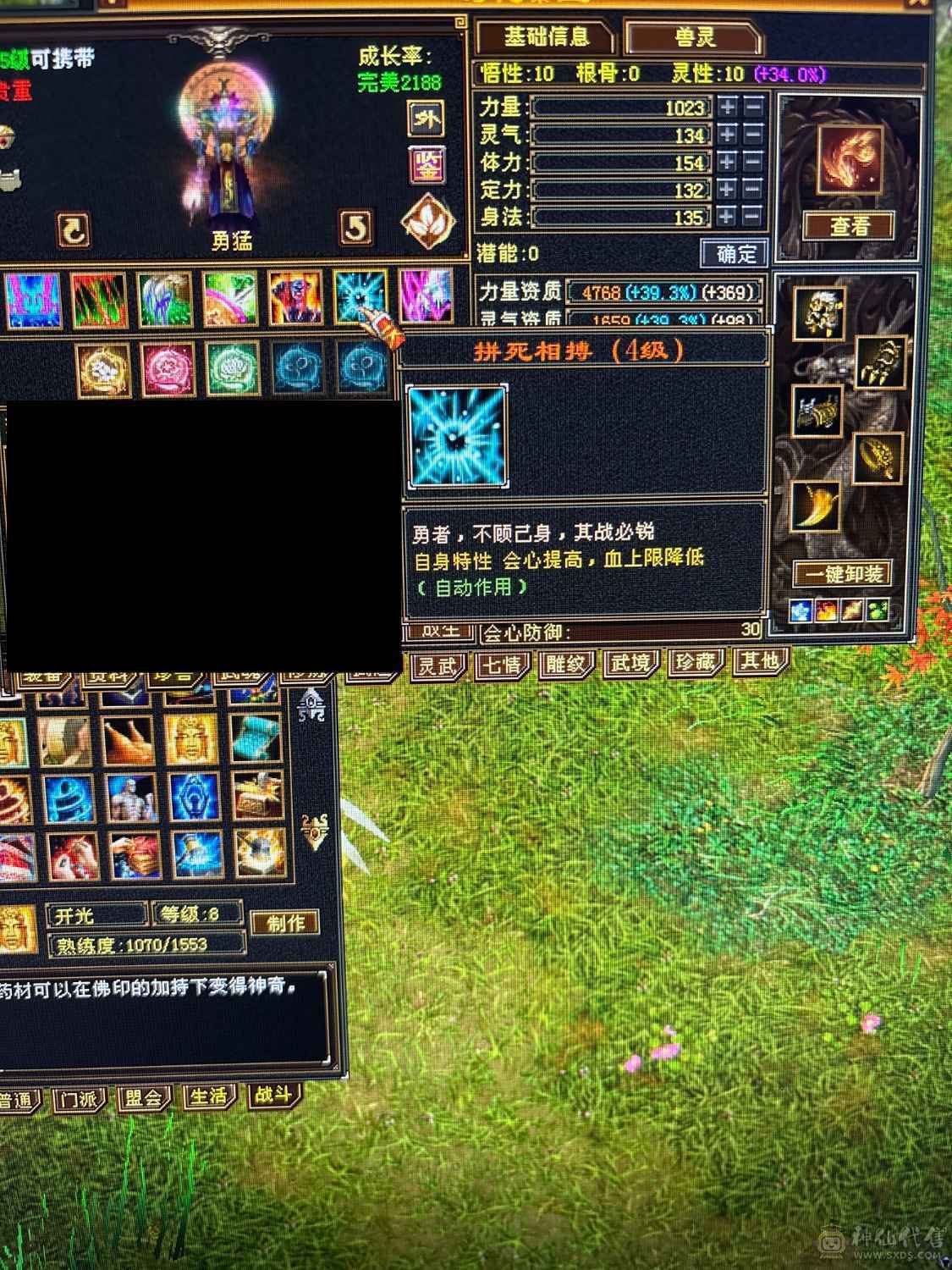 六级冰抗四修少林