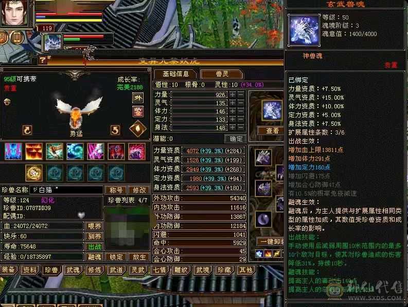 颜值天花板，各种稀有时装满级幻饰。满五属五体。永久坐骑。6荒3神。