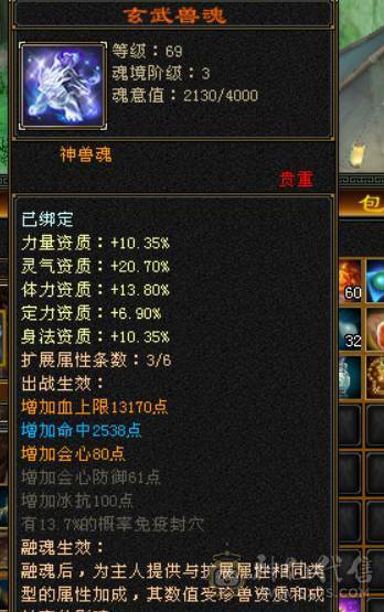 颜值与实力并存，主属性5200+，副属性近2000，极品手工带体带会心，强化9，增伤