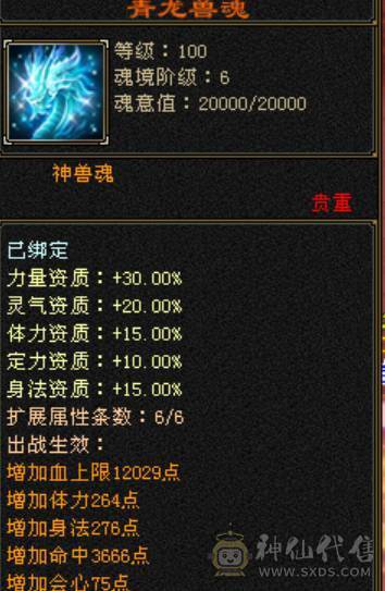 纯6带7高面板极限3修大完美武魂6神天山有切减装嗷嗷输出带永久坐骑最低价不还价