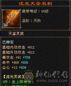 小极限五星宿，毒内双修，装备词条很全，血量、内功、命中、会心、输出五级号第一档位，副武器、兽魂、武魂还可以升级提升