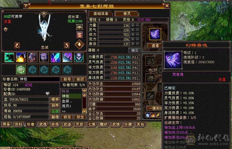 三修武当 42万血 满武魂 大八星 衣柜好