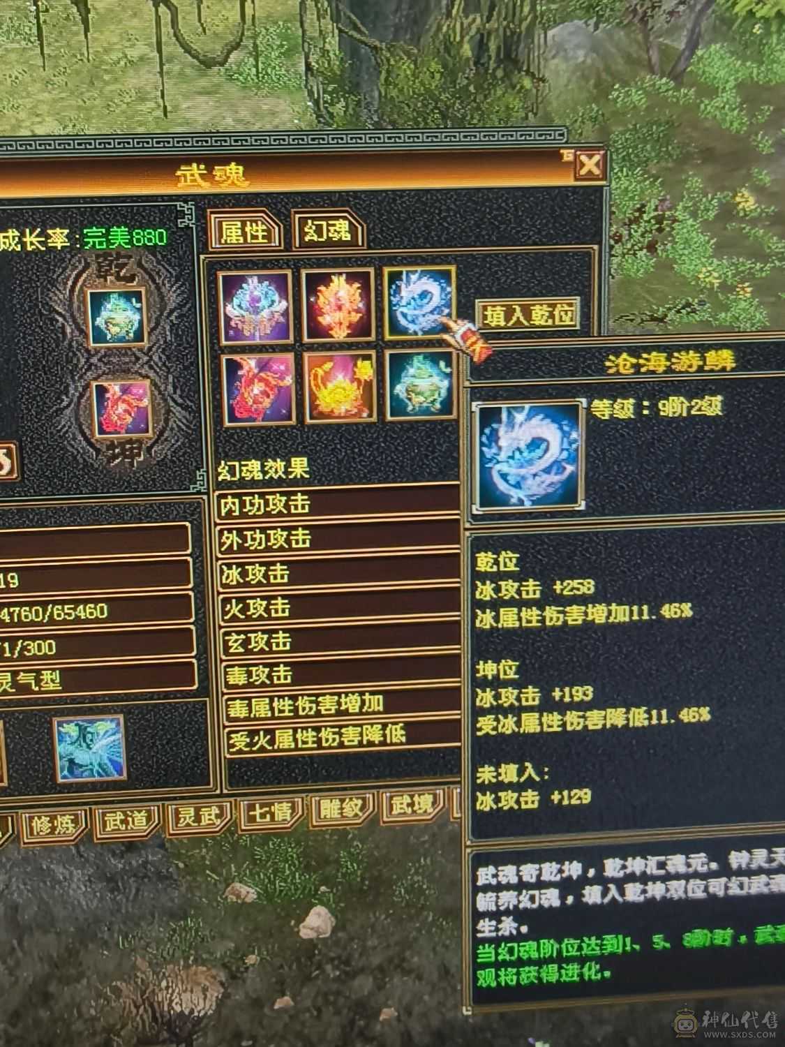 祝融仙铠，无敌丹，冰抗1000玄抗500，增伤拉满，四修附属过千