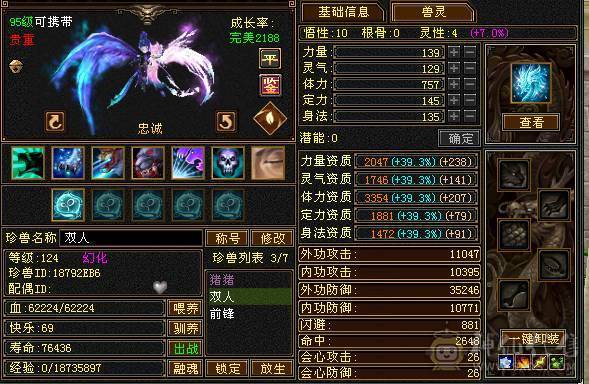 版本之子冰气武当，五减石头好几个，带宝宝仓库东西全带