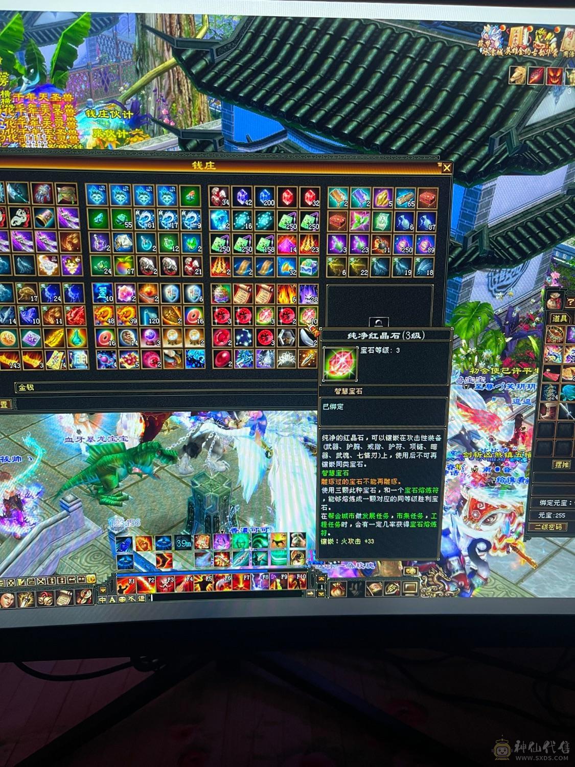 神仙上买的，单纯不想玩了，拿捏普通6级号，号很安全，基本没动什么，包里还有好多4级宝石