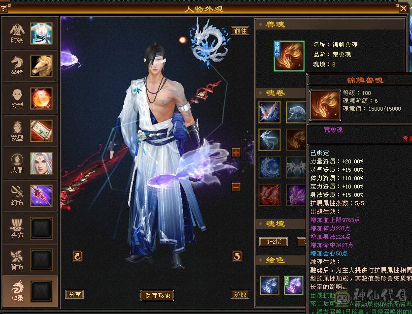 🏅温暖推荐🏅5带4气武当-四修-能打能抗-6阶荒-裸面板面板是附体图片--所见即得！