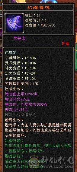 🏅温暖推荐🏅5带4气武当-四修-能打能抗-6阶荒-裸面板面板是附体图片--所见即得！