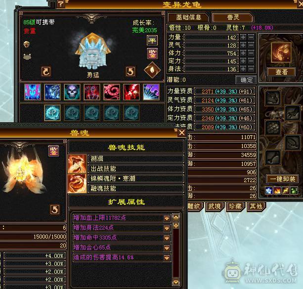 『阿伟•推荐』极品三修增伤型 6减天山 9雕 无精华盟会状态 6神橙兽 赤兔坐骑+各种时装 9星完美血衣 所见即所得