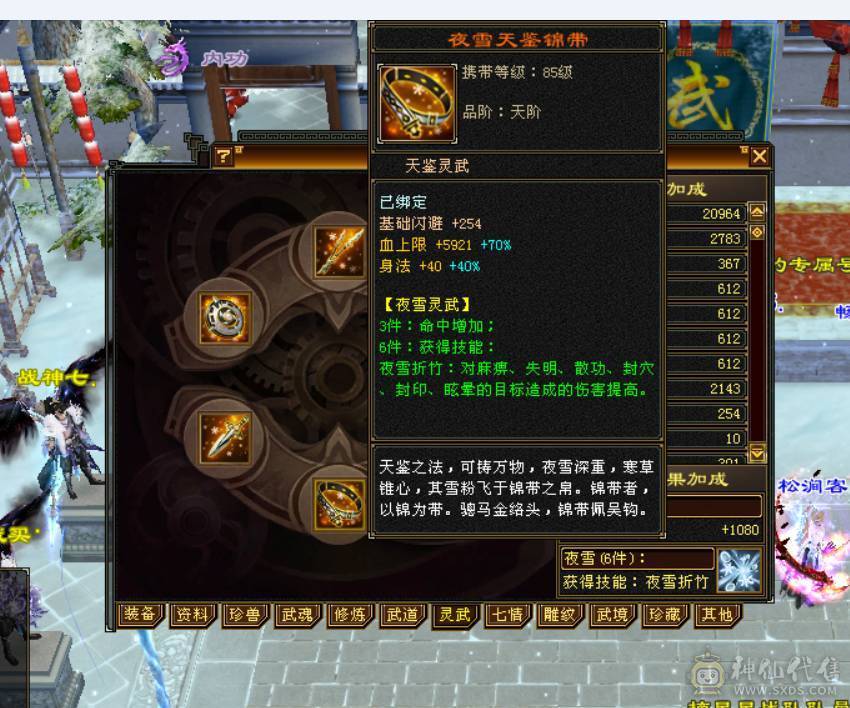 57万+血，吃药可到60万血，6665天山，切减抗可达900减，带赤兔+断桥+冰河造型