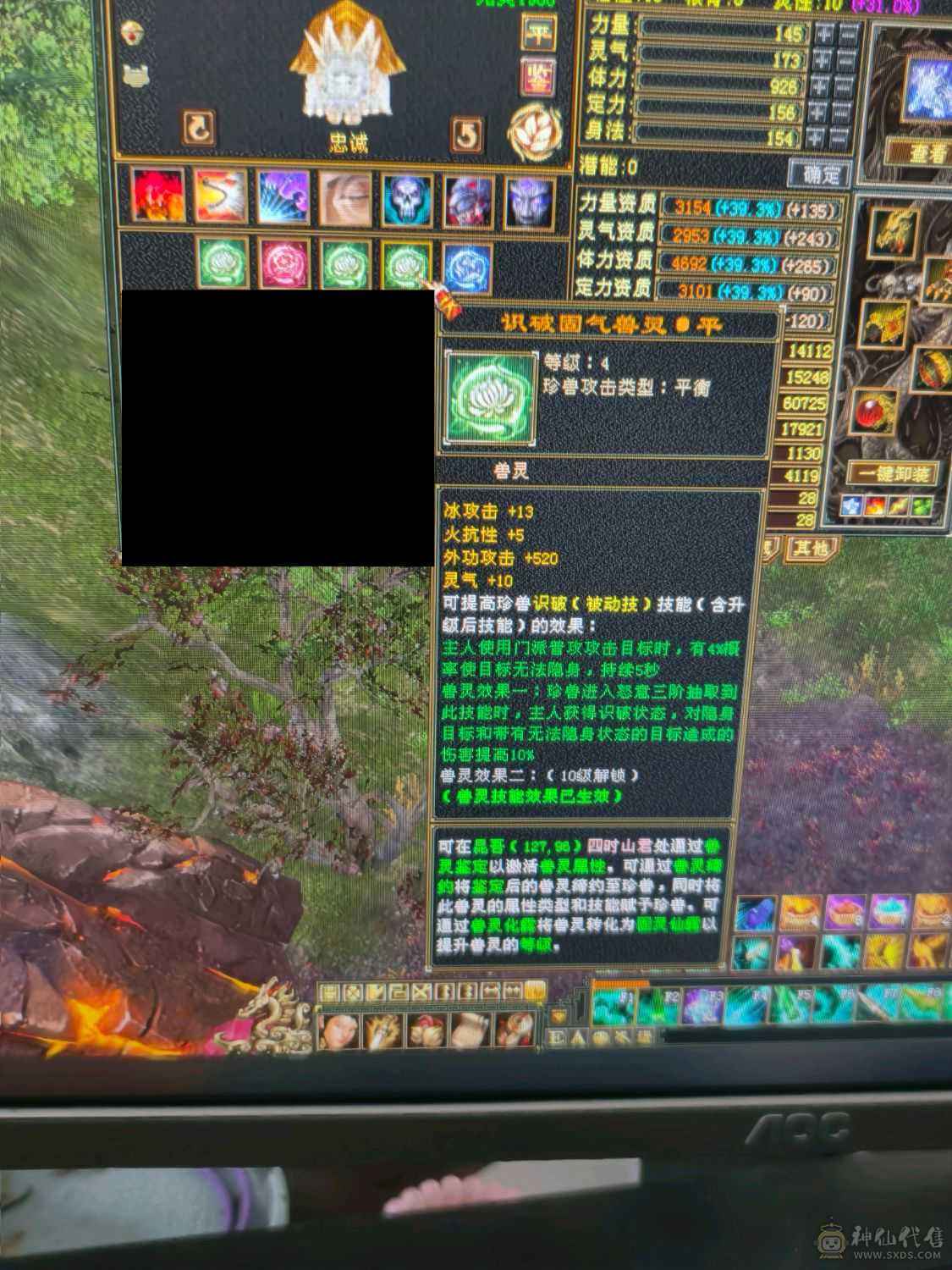 祝融仙铠，无敌丹，冰抗1000玄抗500，增伤拉满，四修附属过千