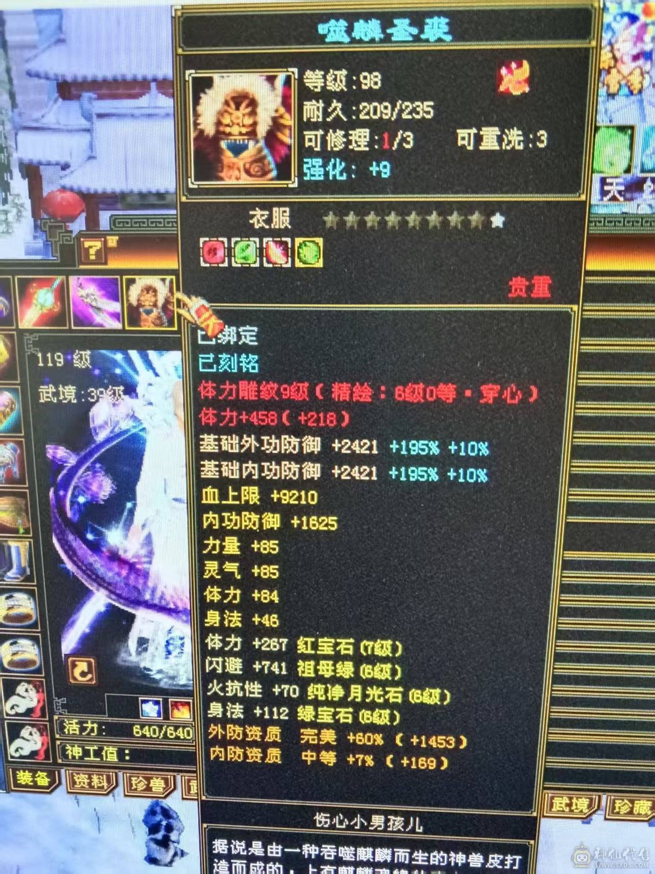 7体7属性 6神1000++火炕 火毒双下限   带黄金宝马 能抗 能打 喜欢的来  可以火毒冰3修  可以 火玄双抗