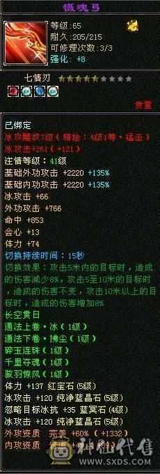 5100附体双10 5700属性，6万命中！425会双19下限 带俩双十，大完美武魂