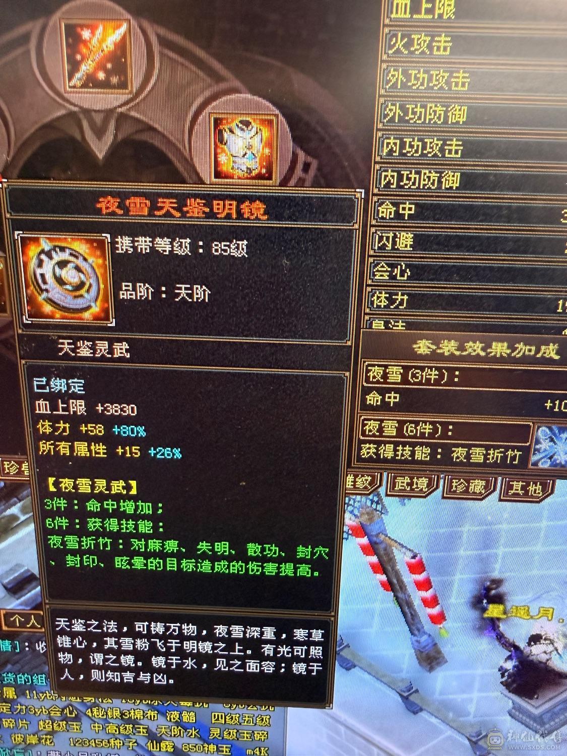 细节明教6体大半六属性裸面板60万血