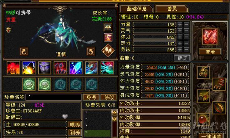 6神6属6体6抗星宿