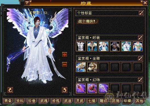 2025年度嘉年华时装+大飞永久坐骑+惊雷枪+银色剑匣，无敌丹也已出，神兽5阶100级，新雕文基本上5级了，各种神兽荒兽兽魂专用。带所有出。