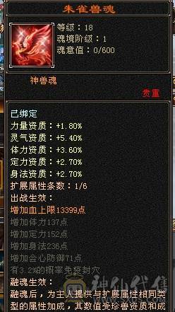 芬达🥇推荐：6神兽6橙色 周年庆红熊王 骨翼外观 4级时装配饰  血量高达60w 双10盟会 带5个7级新雕文 平推2W+ 3杂抗