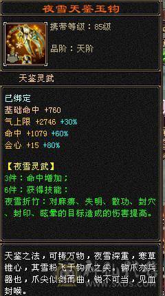 星辰推荐 5级极限打造天山  5减 6.1命中 466会心 6067冰属  高颜值外观  带所有