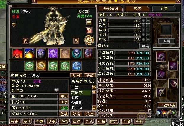 6级少林，稀有幻视时装，花榜宝宝