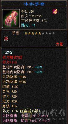 细节五带四，装备不错，时装坐骑都有，伤害高属性高