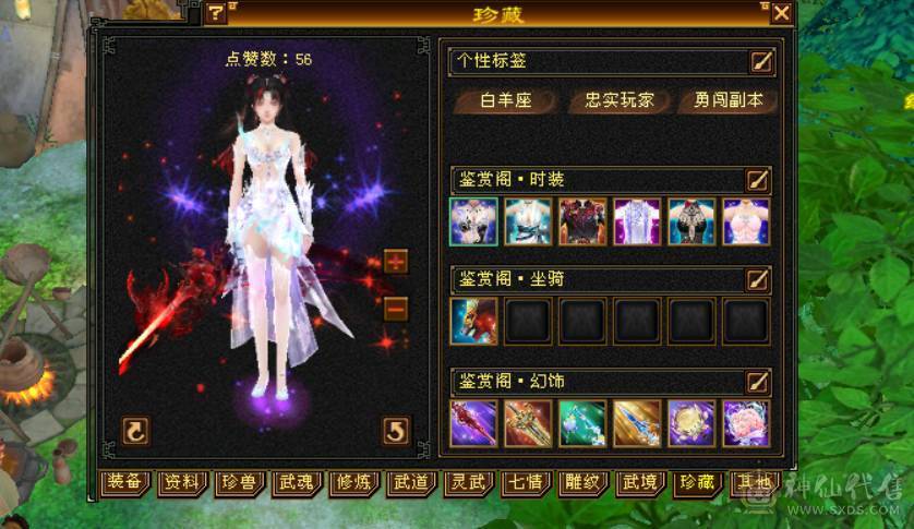 6体半6属  新雕文满5 纹刻满5 武境也有一直更新 雁门竞速和门派竞速常客  无敌丹