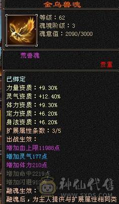 芬达🥇推荐：全5带6 神兽5神兽 完美大武魂 