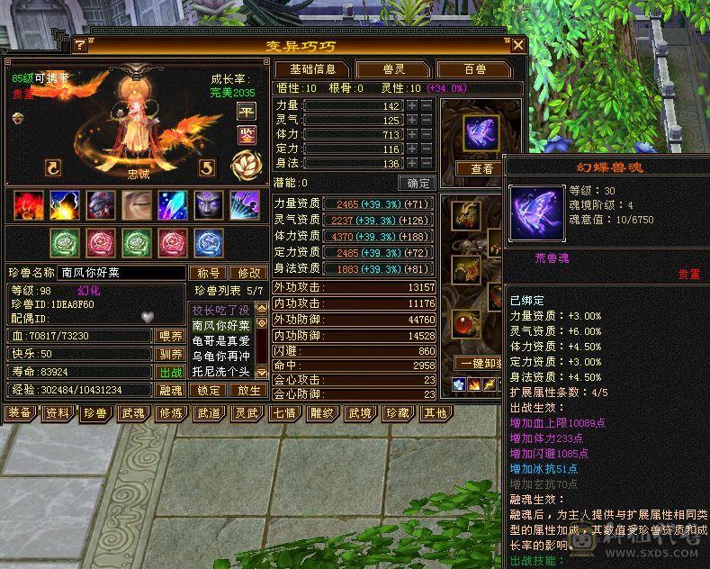 移动粉丝团：88极限五级天山 五神 带极品05 带4510映照附体 PK宝宝全带