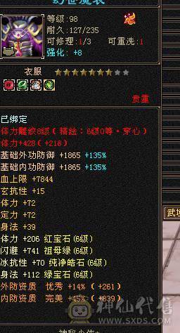 全6高属性。修炼顶，双十BB兽灵5，盟会双十永久时装