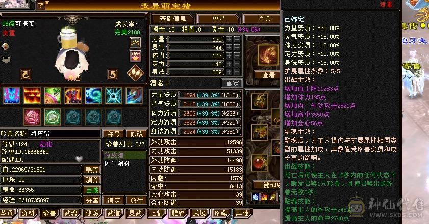 ⭐内功8万，气20万，血33万