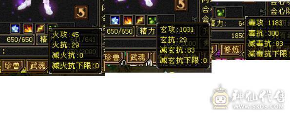 6665攻击8雕文，输出型天山，6级号轻松打，提升空间很大，带一套减抗套，带所有宝宝，退游退游