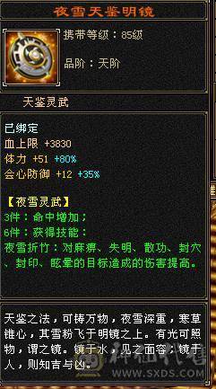 小极限6级天山 64W血 三杂抗 坐骑多 时装多 伤害高