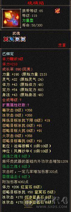 小极限6级天山 64W血 三杂抗 坐骑多 时装多 伤害高