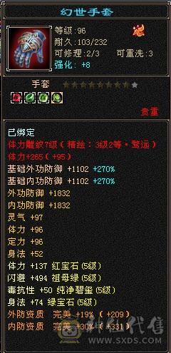 阿伟推荐：裸面板，全身5555，提升空间很大，屠龙刀勿扰