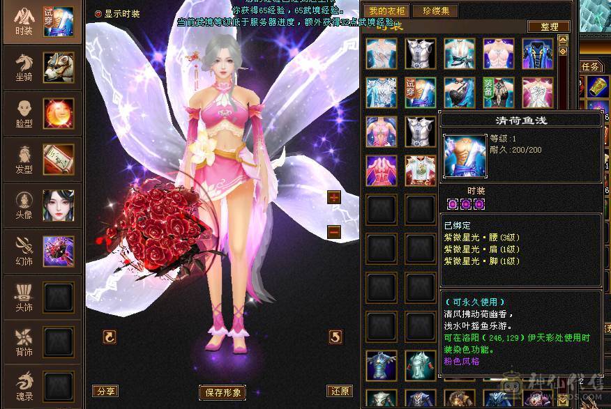 新鲜出炉全服最便宜6神 已圆梦 20件稀有时装 