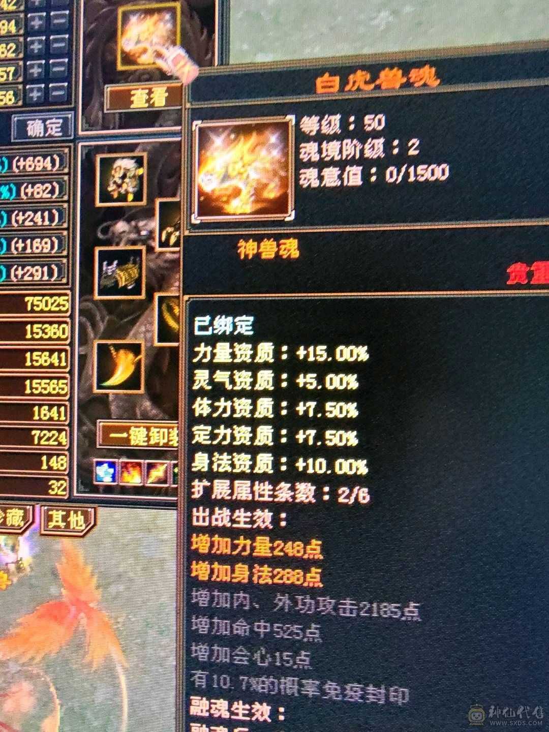 满6  无敌丹  6神 6减 裸属 7533属性 现在 武境121级